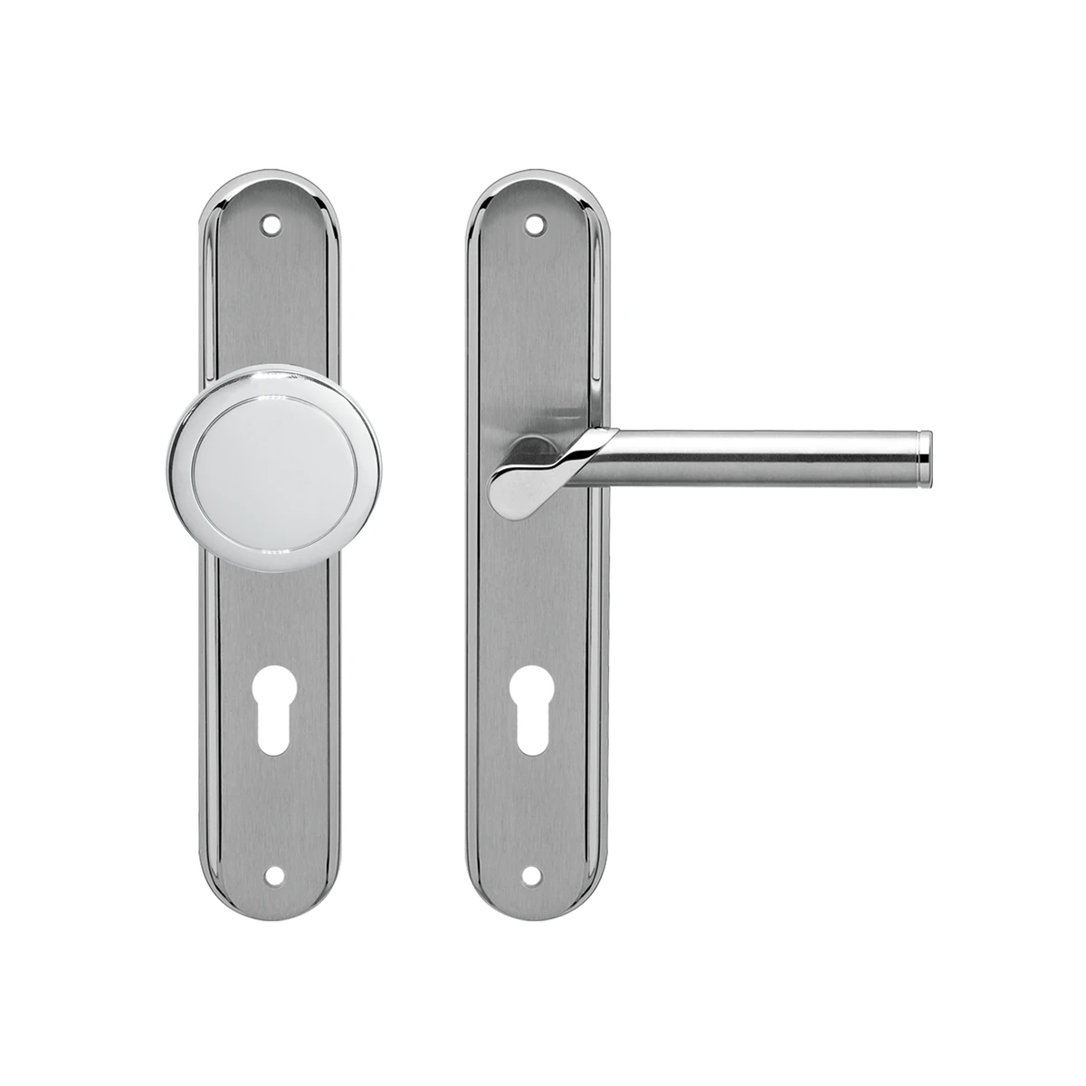 Karcher Türgriff-Garnitur Starlight RL38 (Edelstahl) - Variante: WGL72, Ausführung: ungelocht