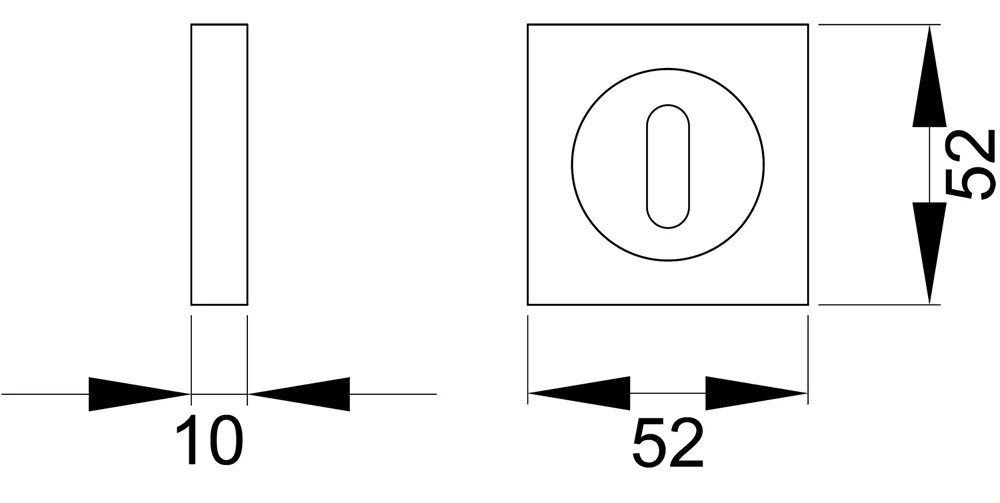 Technische Zeichnung [CEZ1341 BB 89] Karcher 3-teilige Schraubrosette (Edelstahl) (Buntbart)