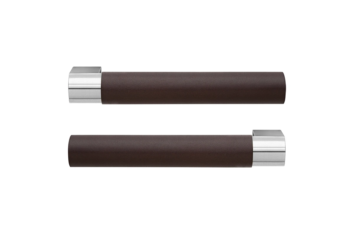 [ER45LD 0DS 71] Karcher Türgriff-Garnitur Madeira - Leder dunkelbraun ER45LD (Edelstahl) (0DS)