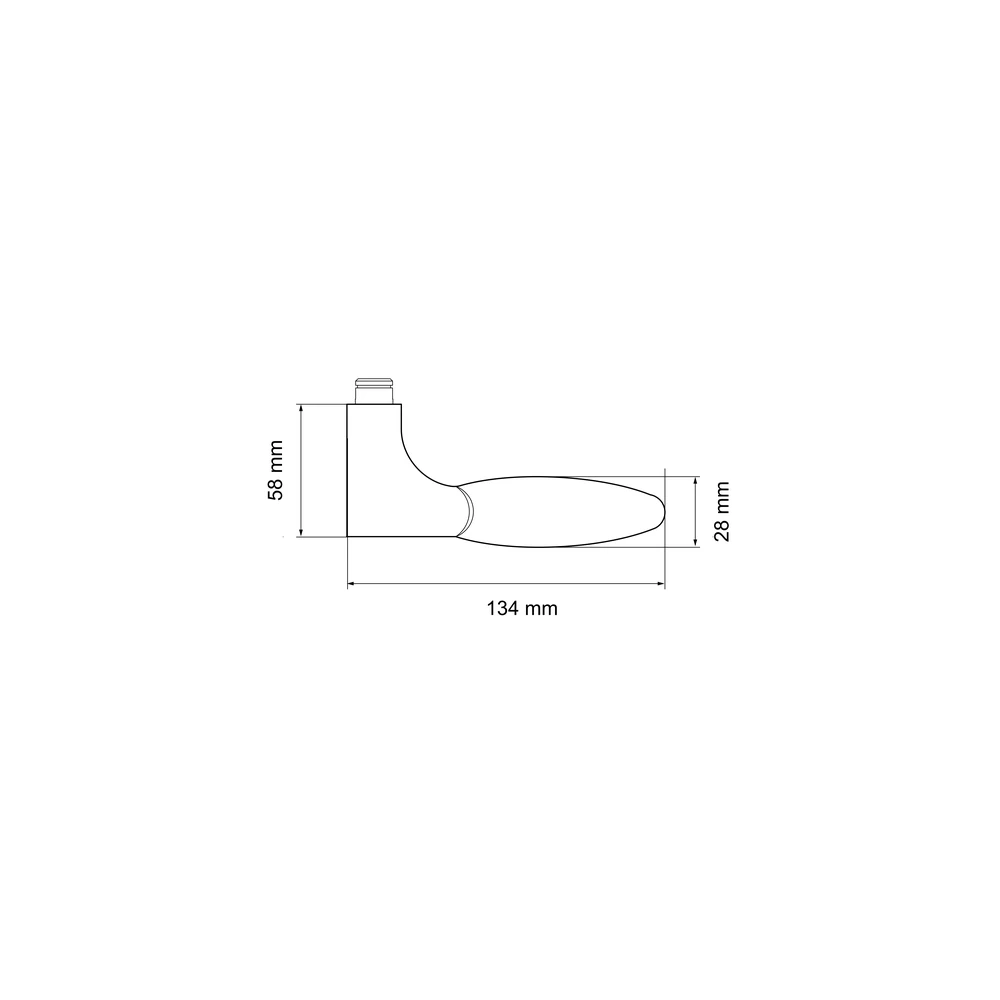 Technische Zeichnung [R42W 0DS 56] Karcher Türgriff-Garnitur Orlando SWAROWSKI R42W (Edelstahl) (0DS)