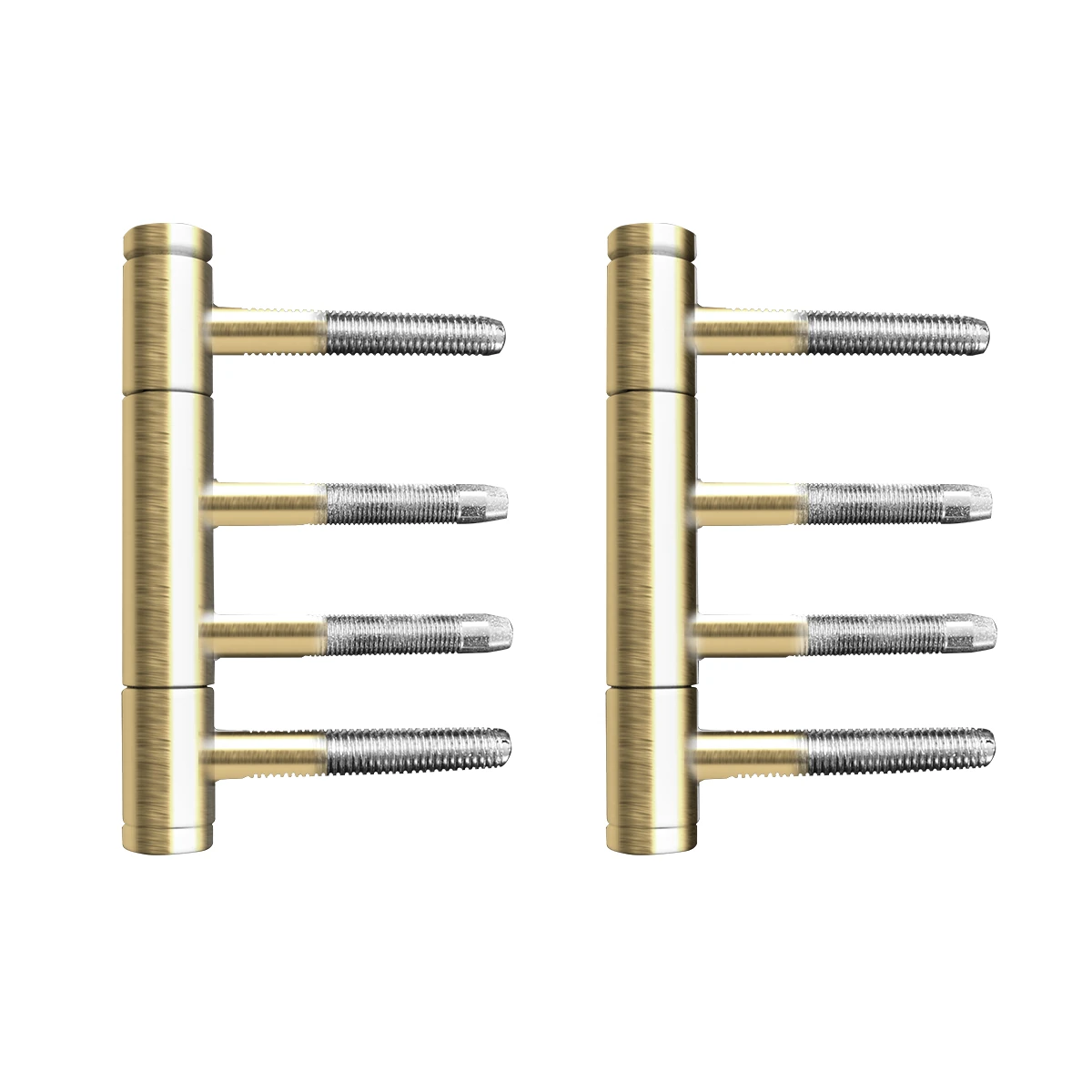 [EGB 602 88] Karcher Bandpaar für Holztüren (Edelstahl & Farben) (Messing matt, 3-teilig)