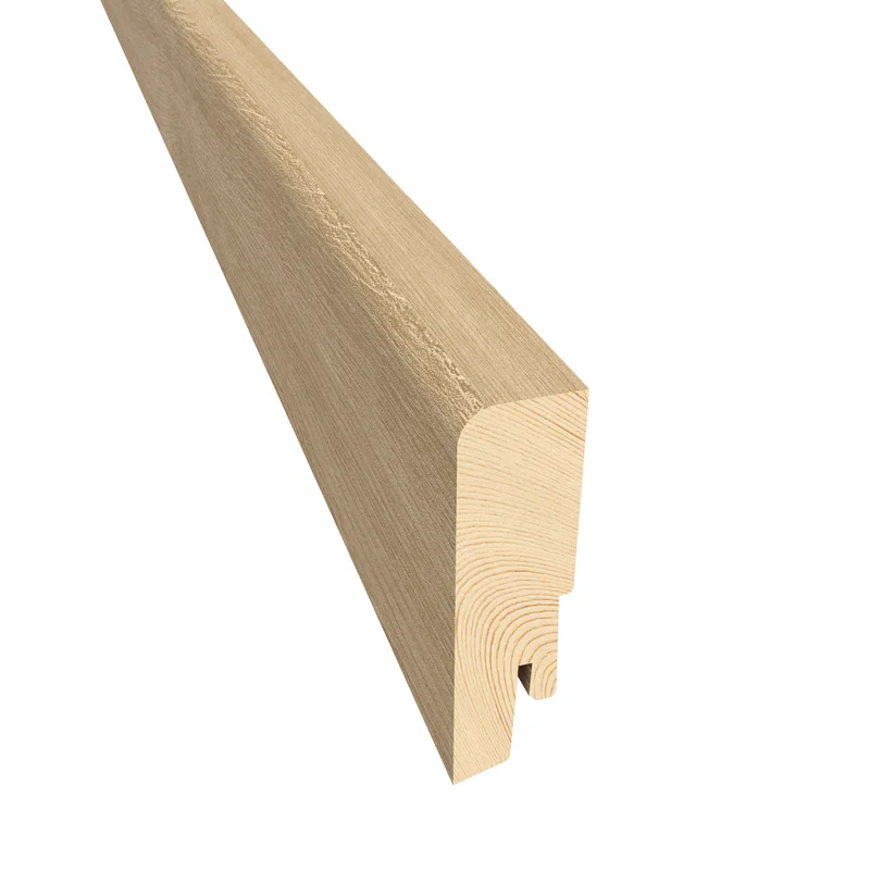 Kährs Sockelleiste furniert mattlackiert — 19×40 mm, Pack à 24 lfm (10 × 2,4 m) - Sockelleisten-Dekor: Eiche Paris