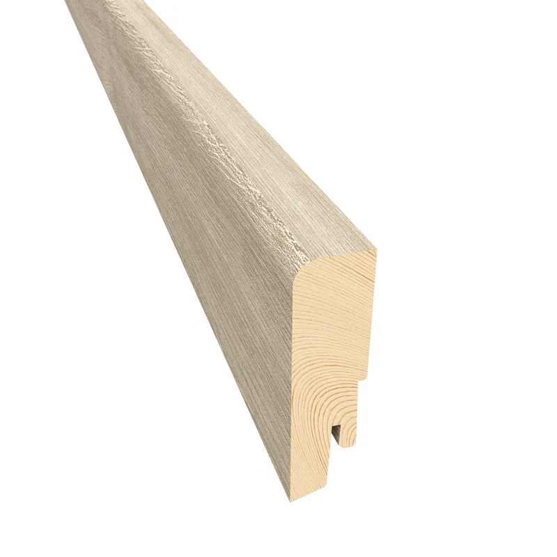 Kährs Sockelleiste furniert mattlackiert — 19×40 mm, Pack à 24 lfm (10 × 2,4 m) - Sockelleisten-Dekor: Eiche Blonde
