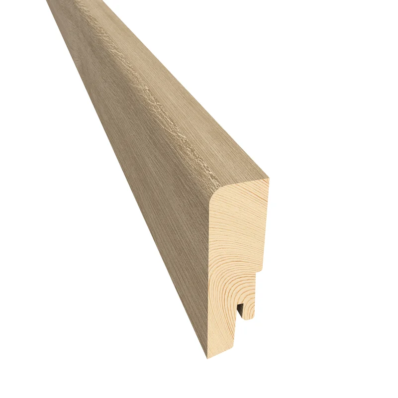 Kährs Sockelleiste furniert mattlackiert — 19×40 mm, Pack à 24 lfm (10 × 2,4 m) - Sockelleisten-Dekor: Eiche Brighton