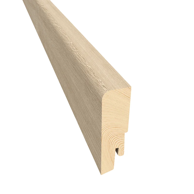 Kährs Sockelleiste furniert mattlackiert — 19×40 mm, Pack à 24 lfm (10 × 2,4 m) - Sockelleisten-Dekor: Eiche Valois