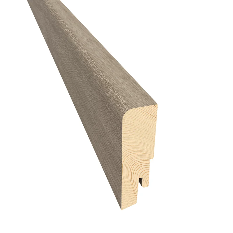Kährs Sockelleiste furniert mattlackiert — 19×40 mm, Pack à 24 lfm (10 × 2,4 m) - Sockelleisten-Dekor: Eiche Gray