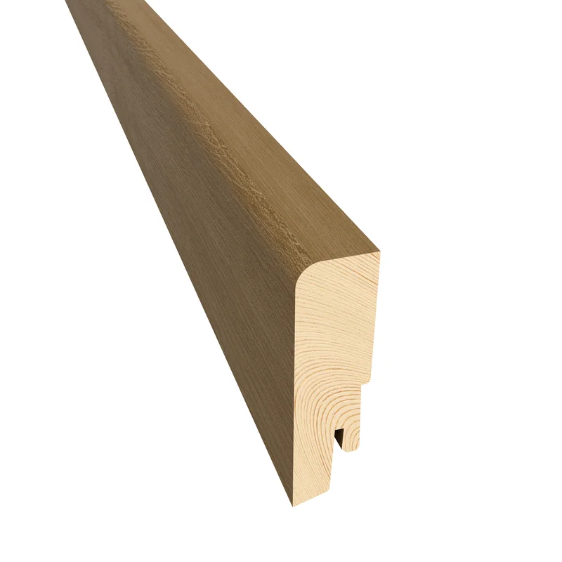 Kährs Sockelleiste furniert lackiert — 19×40 mm, Pack à 24 lfm (10 × 2,4 m) - Sockelleisten-Dekor: Eiche Smoke