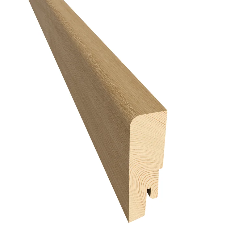 Kährs Sockelleiste furniert lackiert — 16×60 mm, Pack à 24 lfm (10 × 2,4 m) - Sockelleisten-Dekor: Eiche
