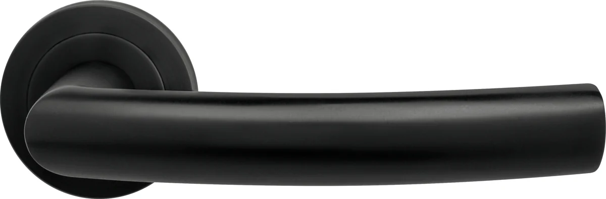 Griffgarnitur "Salerno"  - Oberfläche: Tiefschwarz, Schließart: Buntbart