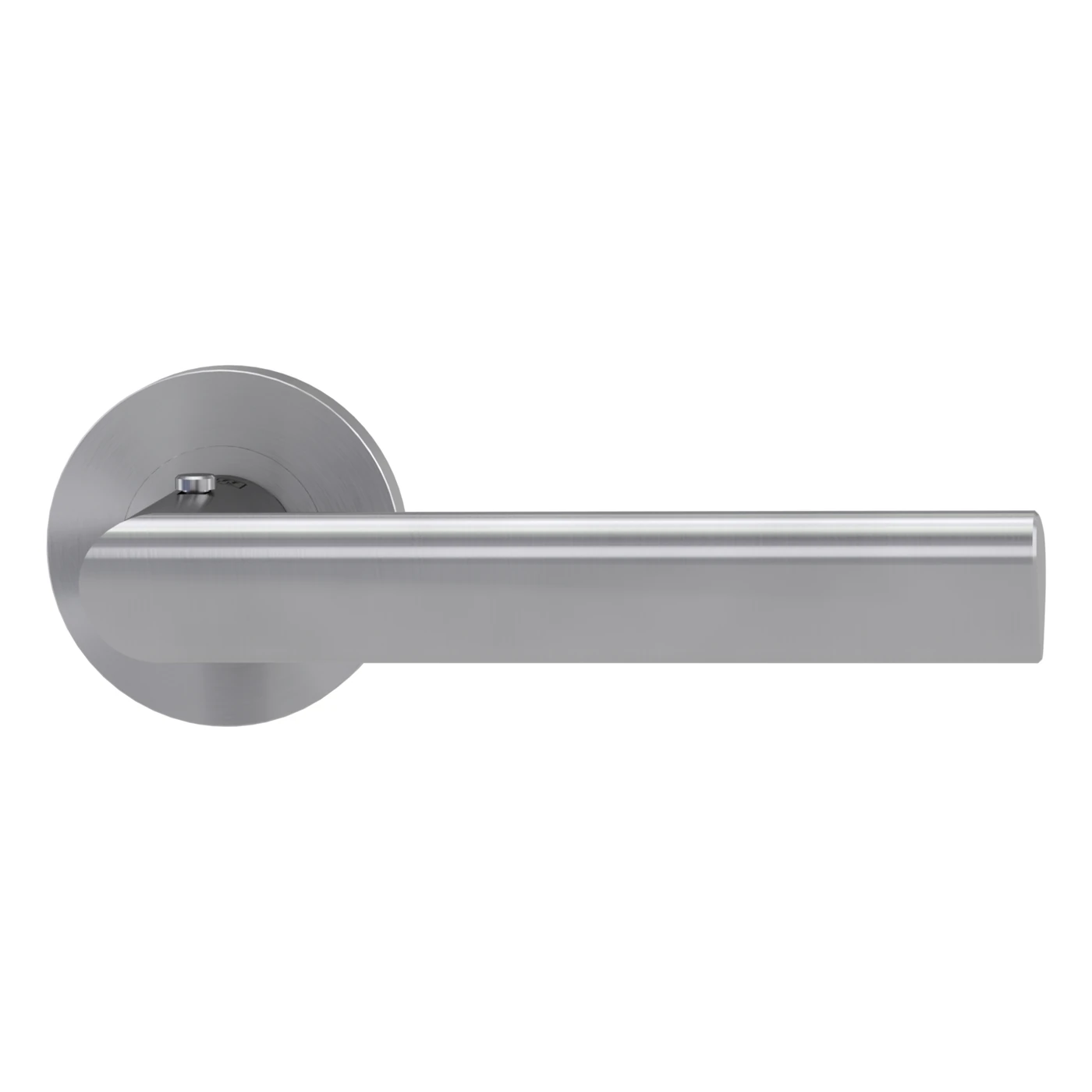 Griffwerk Türgriffgarnitur TRI 134 - Oberfläche: Edelstahl matt, Rosettenform: Rund, Verriegelung: Smart2lock Din Rs