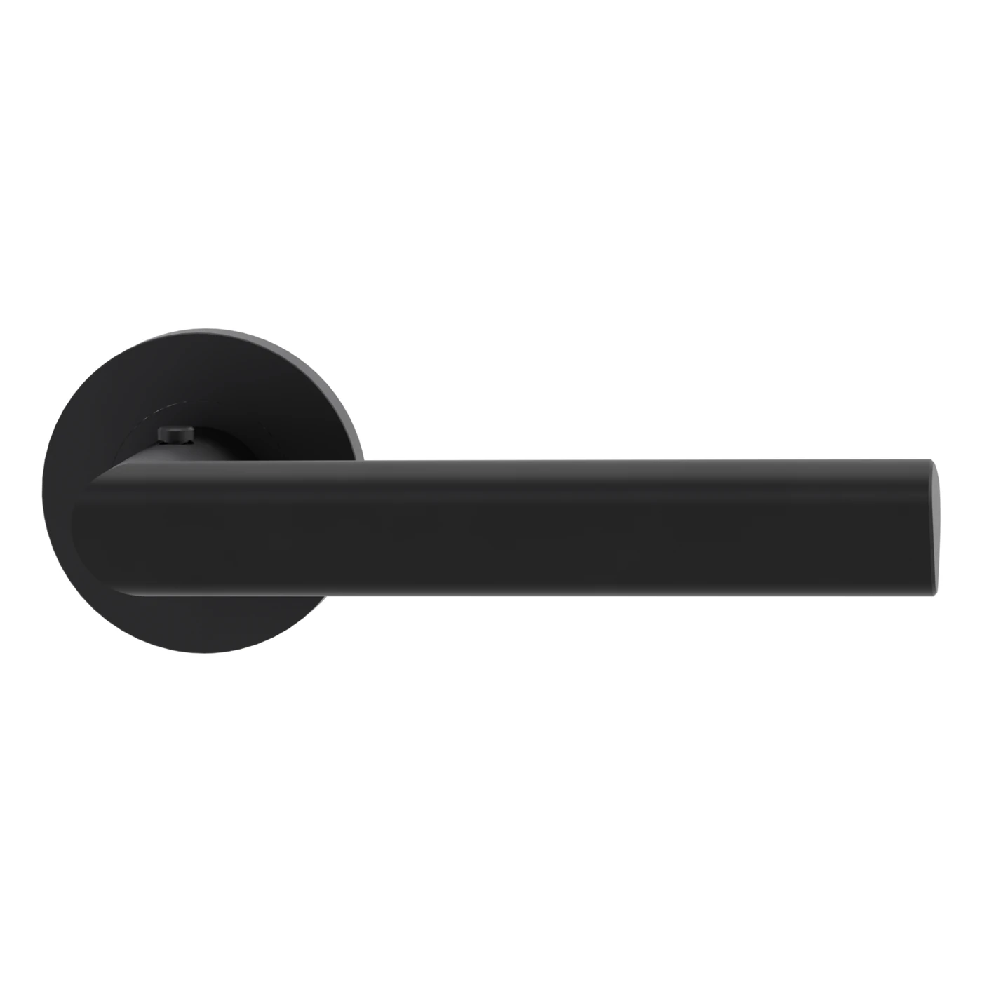 Griffwerk Türgriffgarnitur TRI 134 - Oberfläche: Graphitschwarz, Rosettenform: Rund, Verriegelung: Smart2lock Din Rs