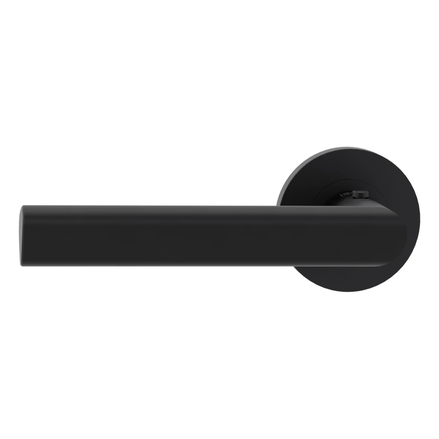 Griffwerk Türgriffgarnitur TRI 134 - Oberfläche: Graphitschwarz, Rosettenform: Rund, Verriegelung: Smart2lock Din Ls
