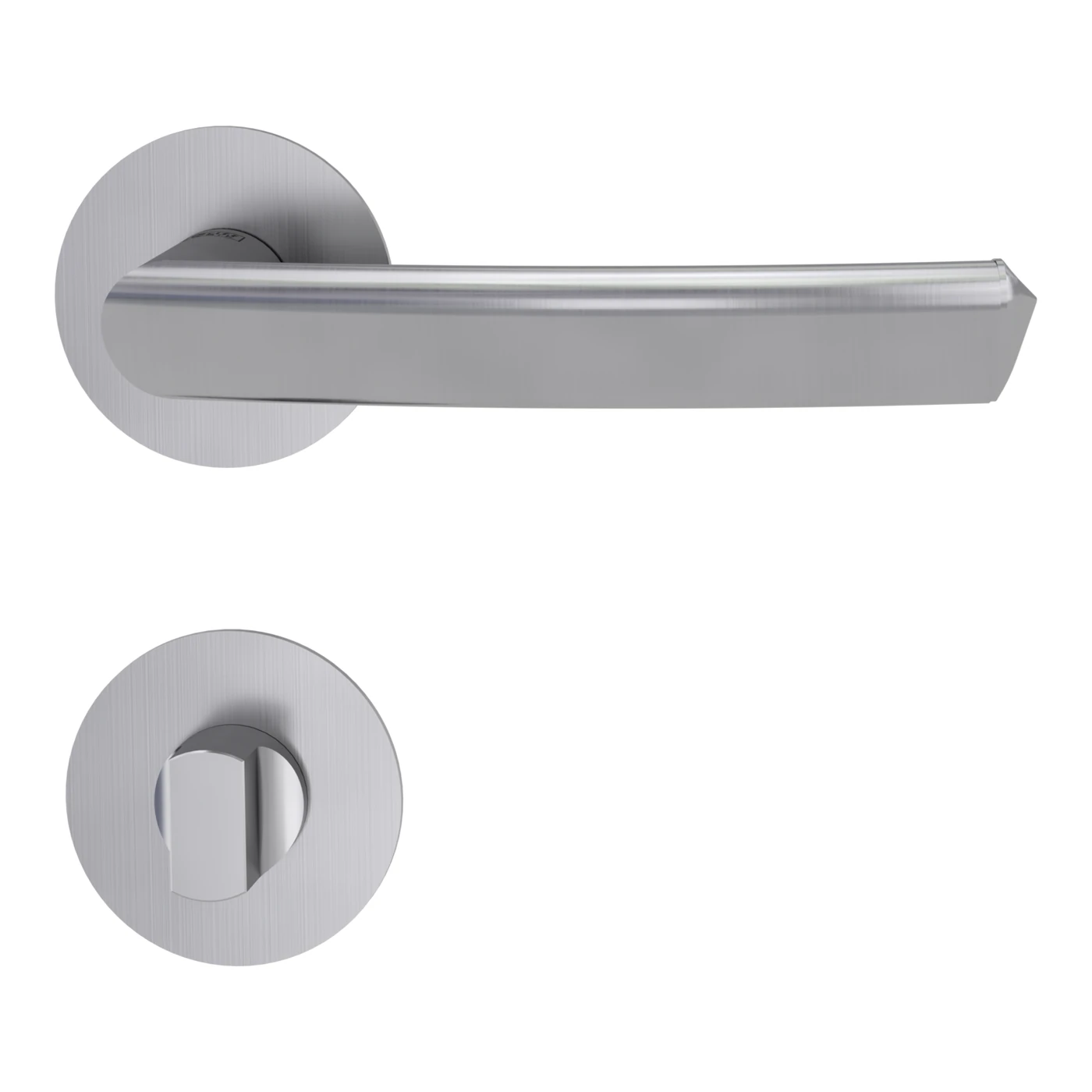 [132500371] Griffwerk Türgriffgarnitur CRYSTAL PIATTA S (WC)