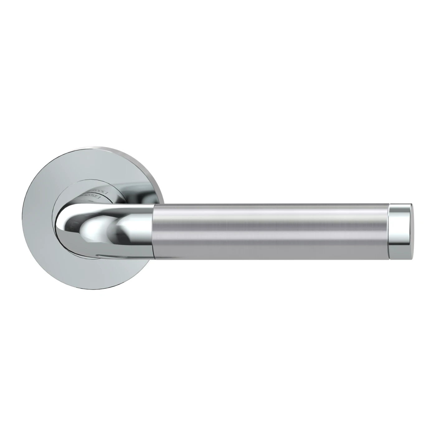 Griffwerk SIMONA - Oberfläche: Chrom-Edelstahl, Rosettenform: Rund, Verriegelung: OS