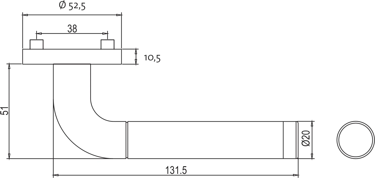 Technische Zeichnung [234100341] Griffwerk SIMONA (WC)
