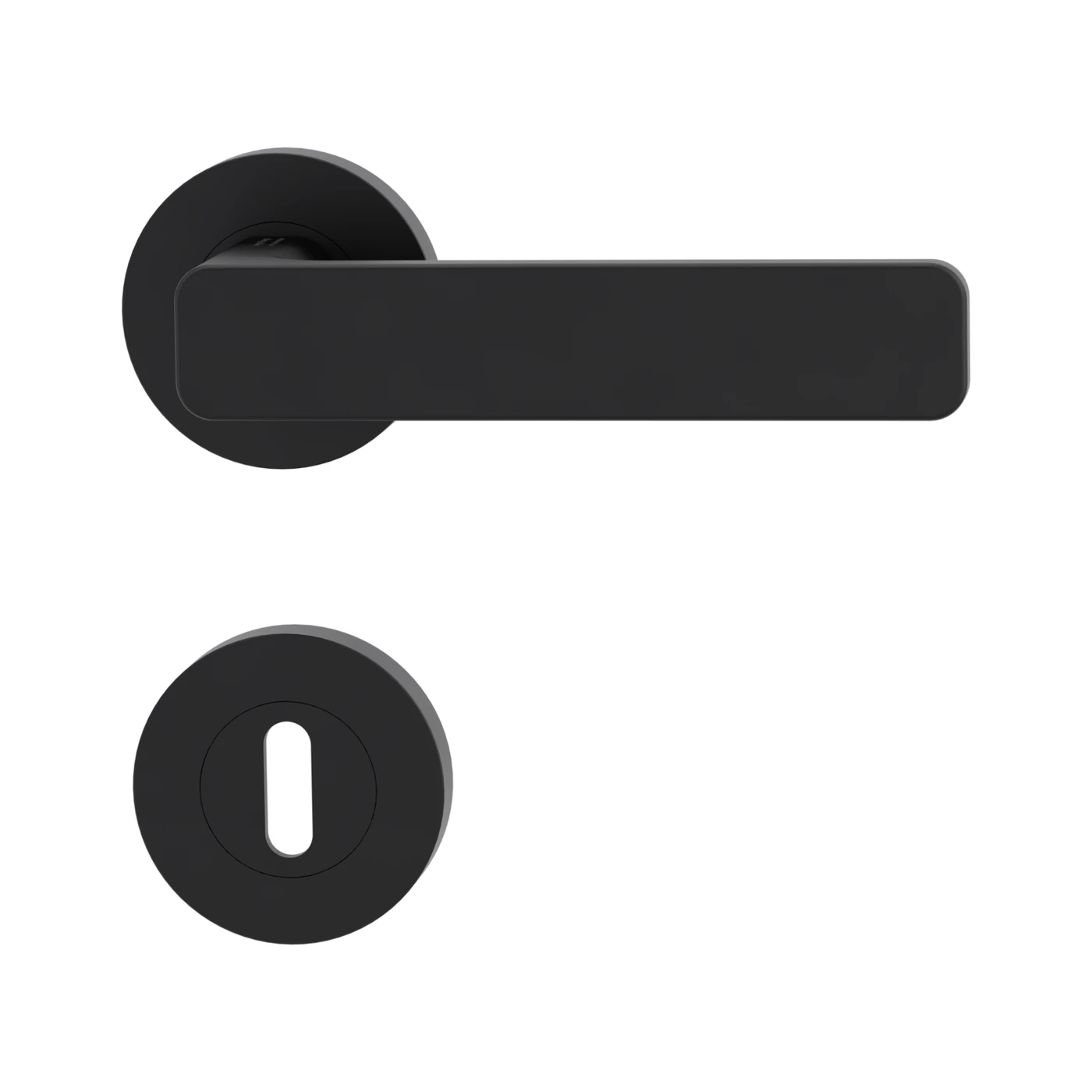 [264100128] Griffwerk sieger design MINIMAL MODERN (Graphitschwarz, Rund, Buntbart)