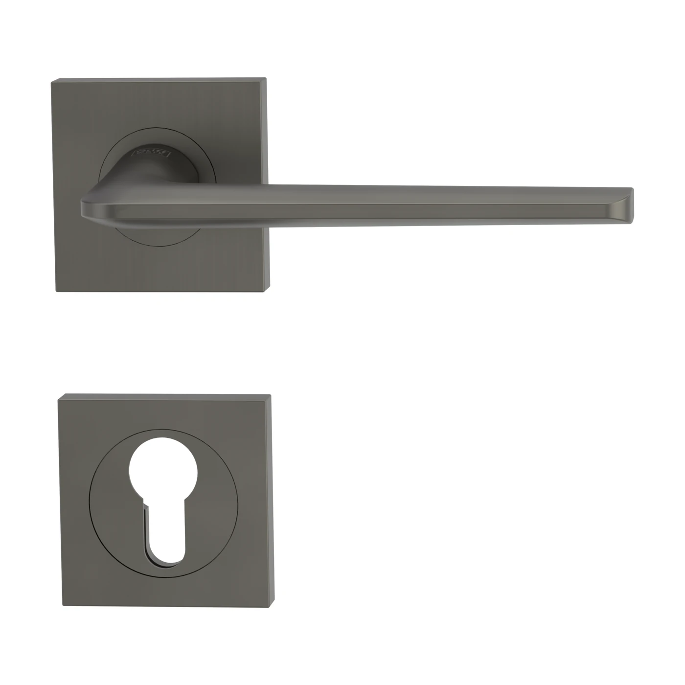 [288020227] Griffwerk REMOTE (Kaschmirgrau, Eckig, Profilzylinder)