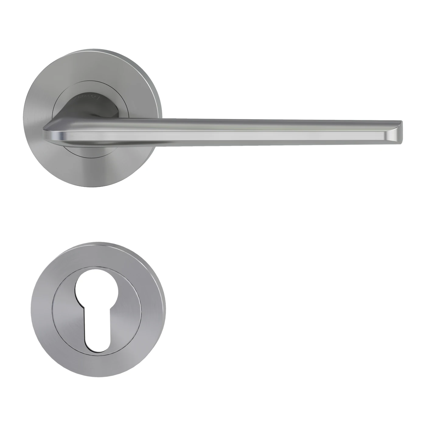 [288010222] Griffwerk REMOTE (Samtgrau, Rund, Profilzylinder)