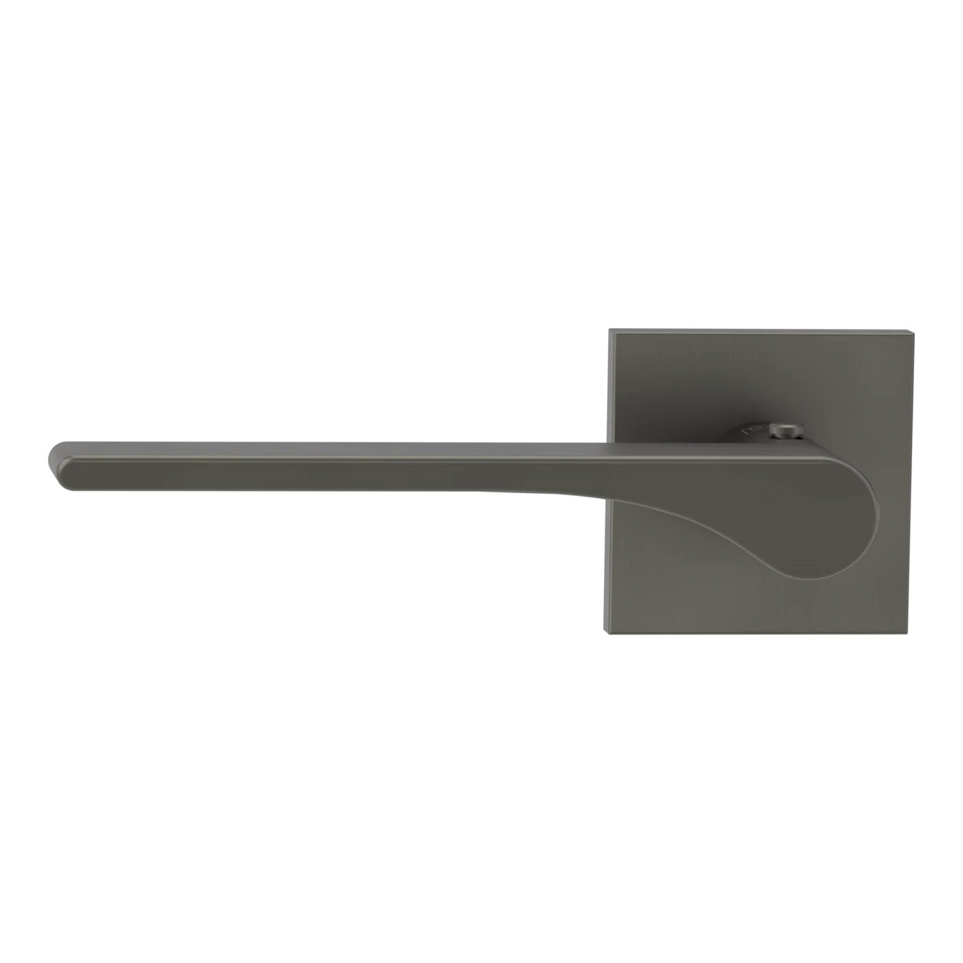 Griffwerk VAYA 261 LEAF LIGHT fast2fix - Oberfläche: Kaschmirgrau, Rosettenform: Eckig, Verriegelung: Smart2lock Din Ls