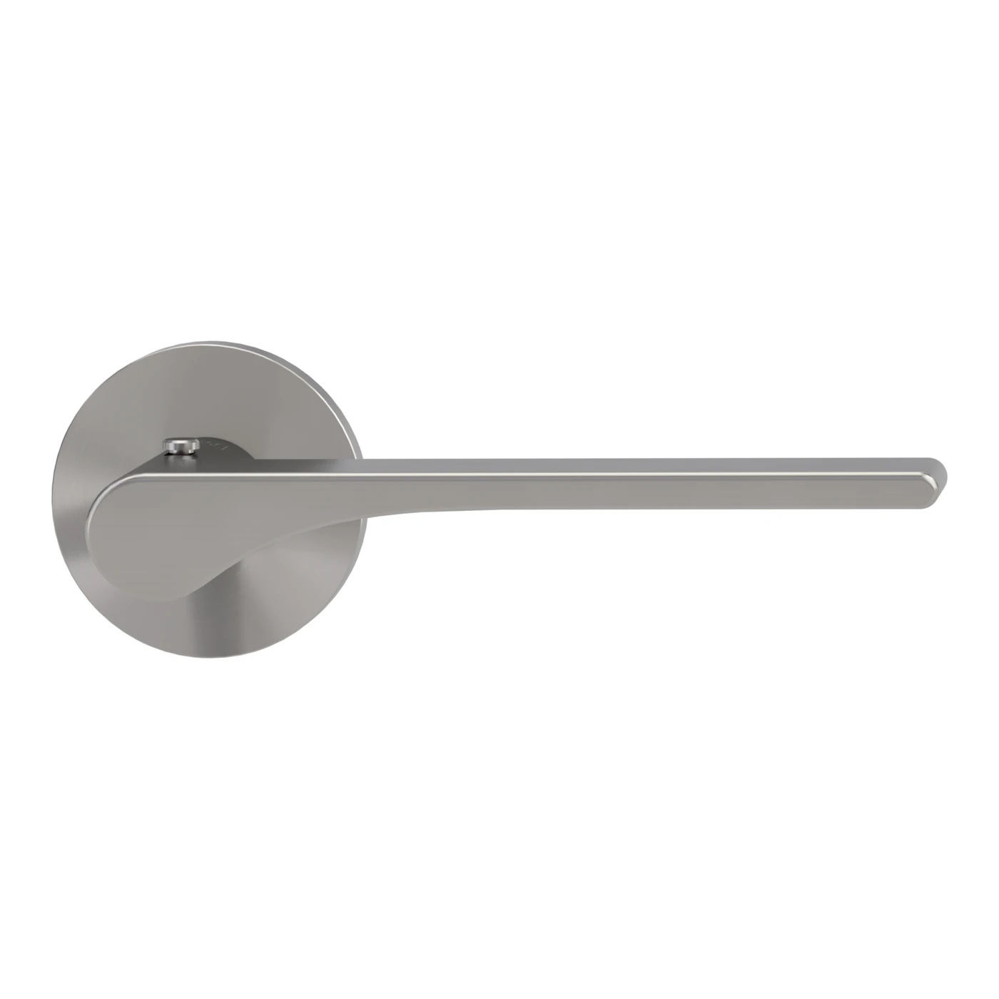 Griffwerk VAYA 261 LEAF LIGHT fast2fix - Oberfläche: Samtgrau, Rosettenform: Rund, Verriegelung: Smart2lock Din Rs