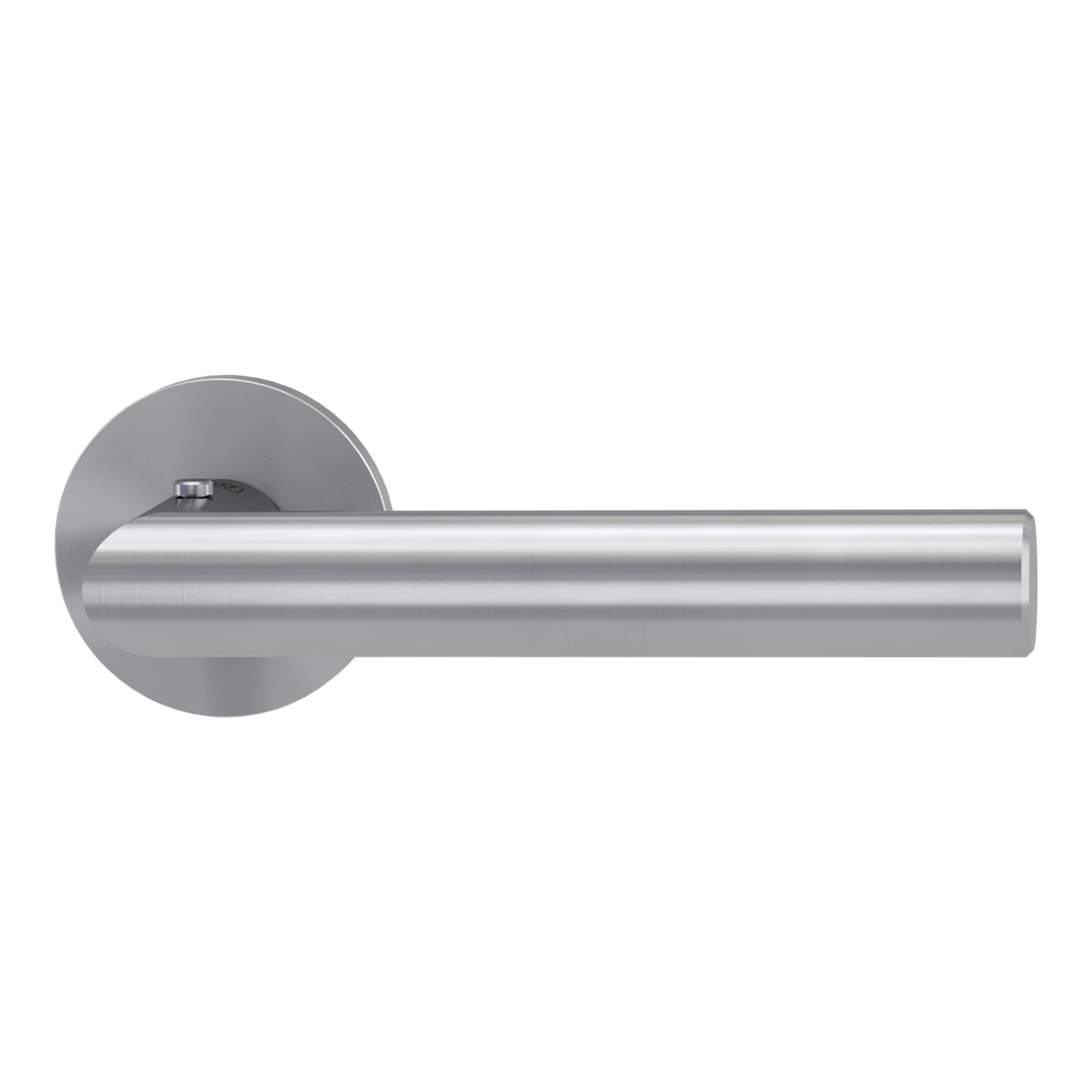 Griffwerk VAYA 128 LUCIA fast2fix - Oberfläche: Edelstahl matt, Rosettenform: Rund, Verriegelung: Smart2lock Din Rs