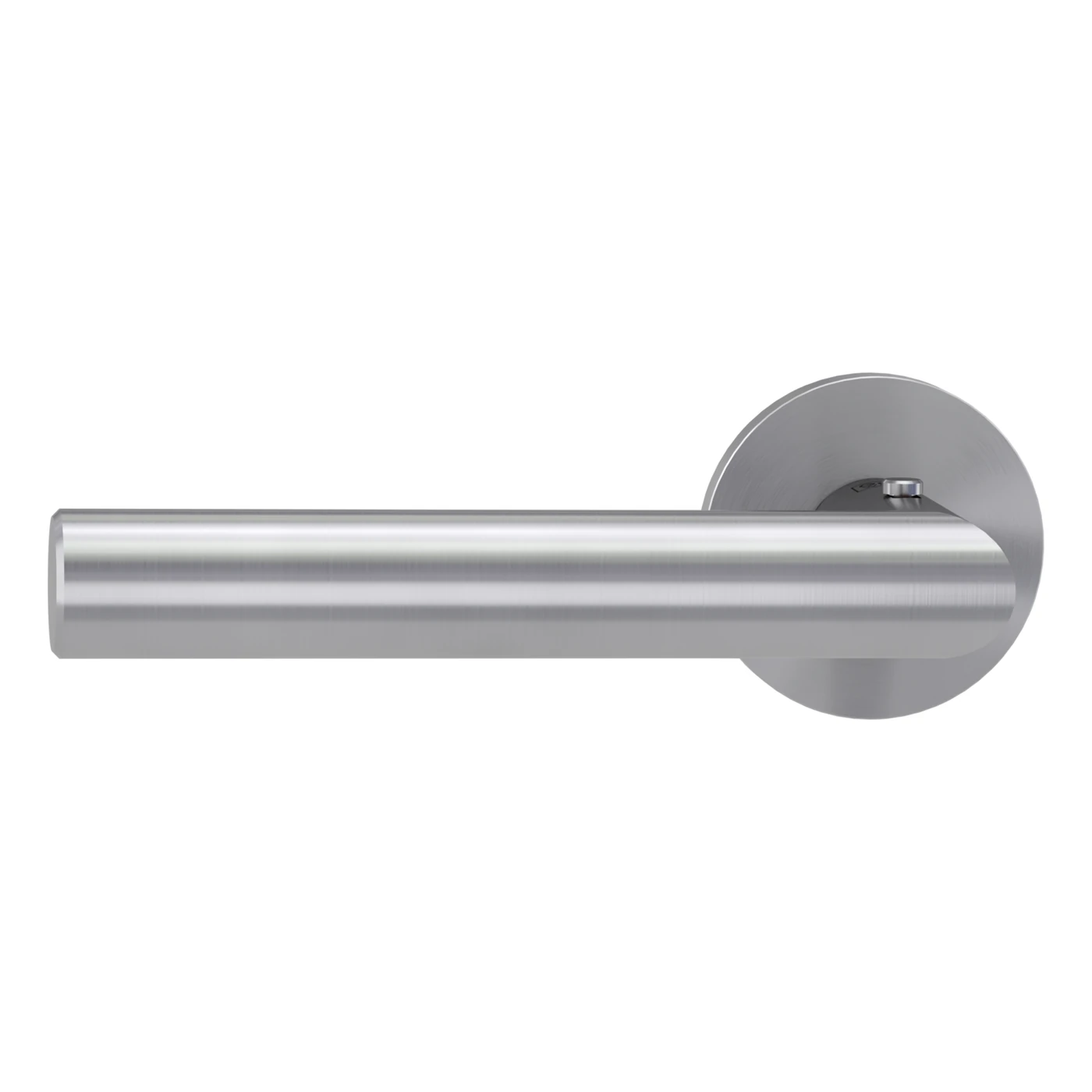 Griffwerk VAYA 128 LUCIA fast2fix - Oberfläche: Edelstahl matt, Rosettenform: Rund, Verriegelung: Smart2lock Din Ls