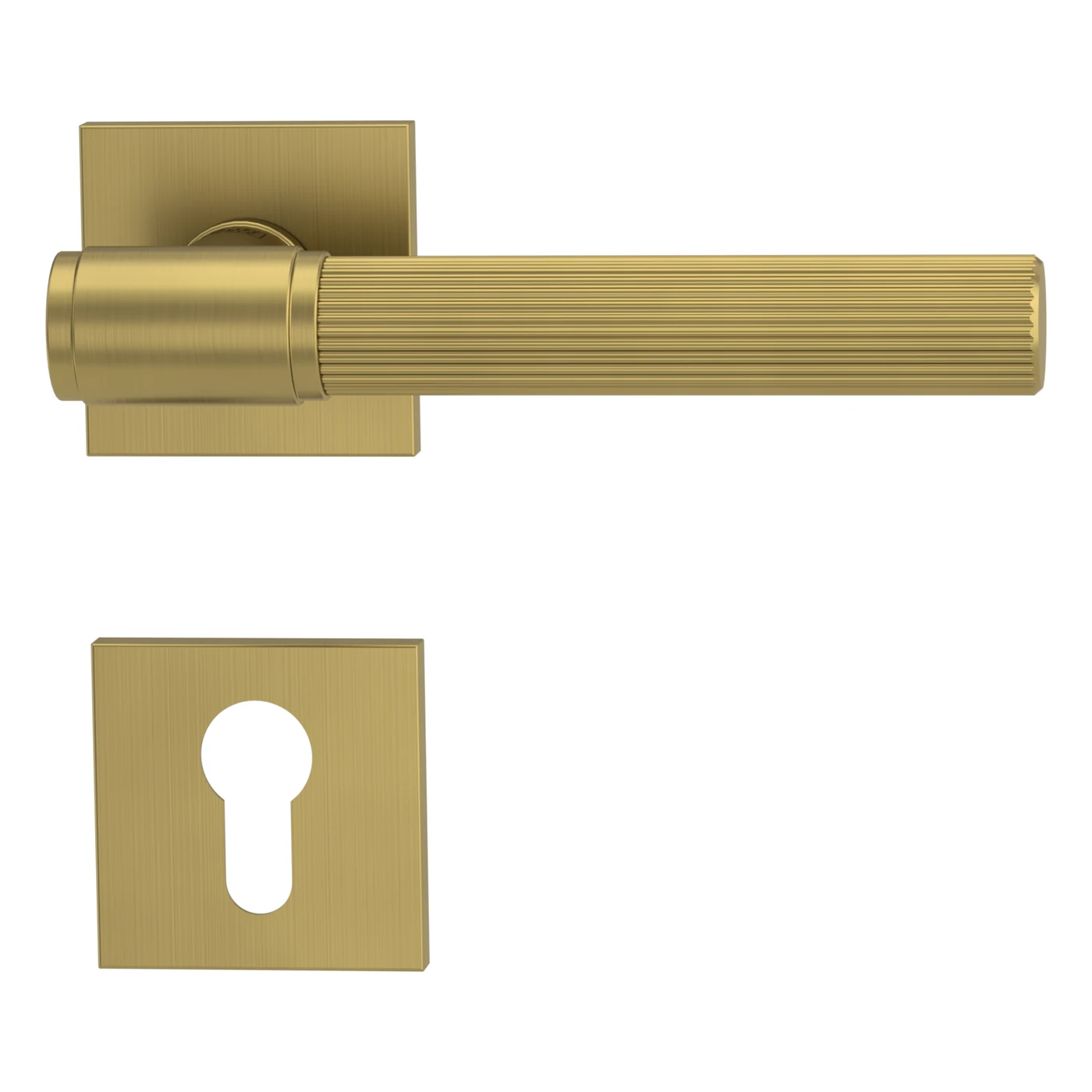 [136940221] Griffwerk VAYA 136 ARIS fast2fix (Gold matt, Eckig, Profilzylinder)