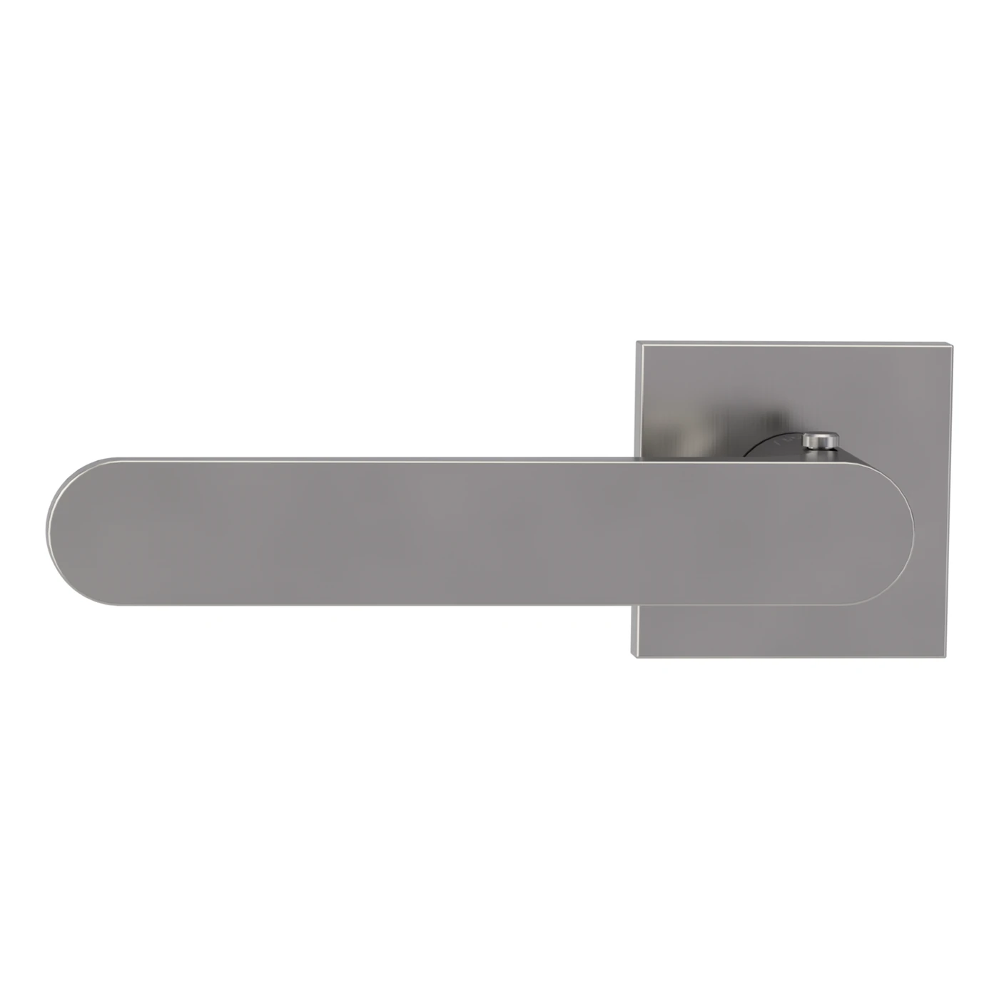 Griffwerk VAYA 291 AVUS fast2fix - Oberfläche: Samtgrau, Rosettenform: Eckig, Verriegelung: Smart2lock Din Ls