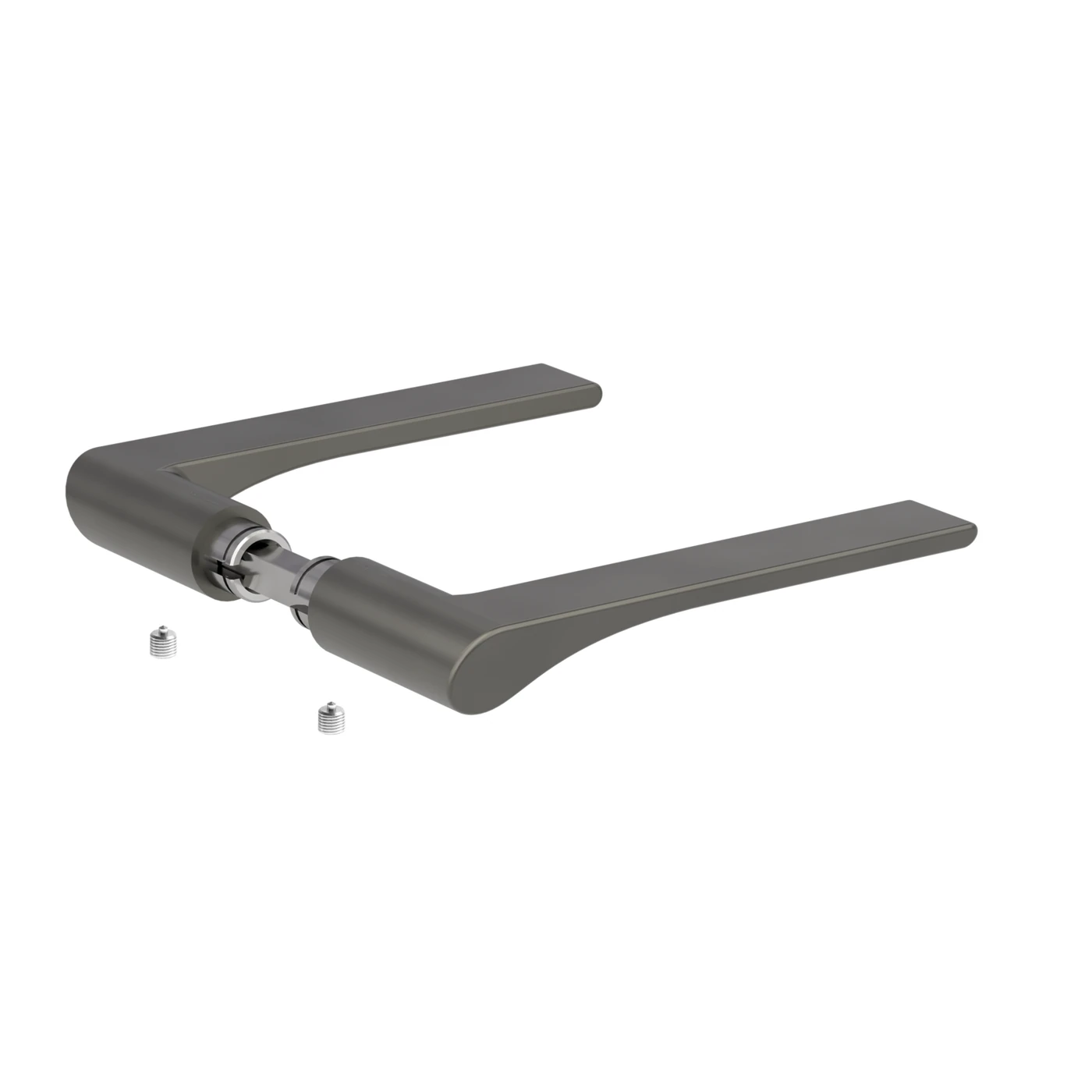 [260001027] Griffwerk Griffpaar LEAF LIGHT für Schlosskasten (Kaschmirgrau)