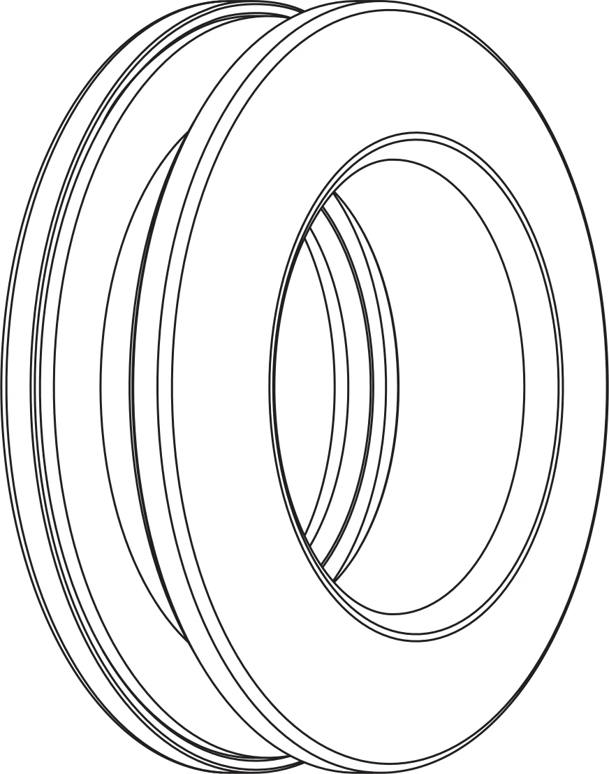 Technische Zeichnung [491050271] Griffwerk Griffmuschel RONDO - Oberfläche: Edelstahl matt