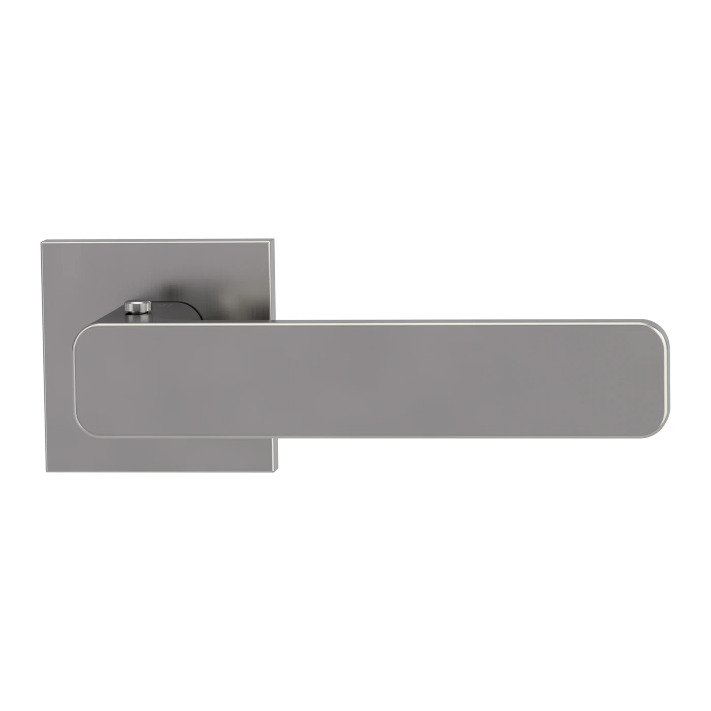 Griffwerk VAYA 265 MINIMAL MODERN fast2fix - Rosettenform: Eckig, Verriegelung: Smart2lock Din Rs, Oberfläche: Samtgrau