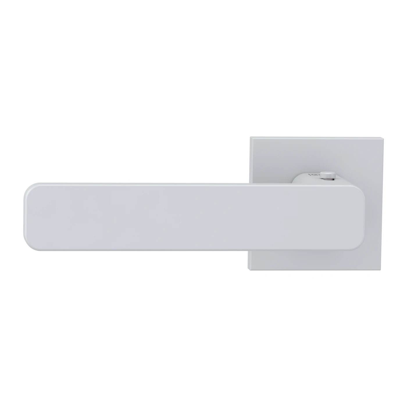 Griffwerk VAYA 265 MINIMAL MODERN fast2fix - Rosettenform: Eckig, Verriegelung: Smart2lock Din Ls, Oberfläche: Seidenweiß