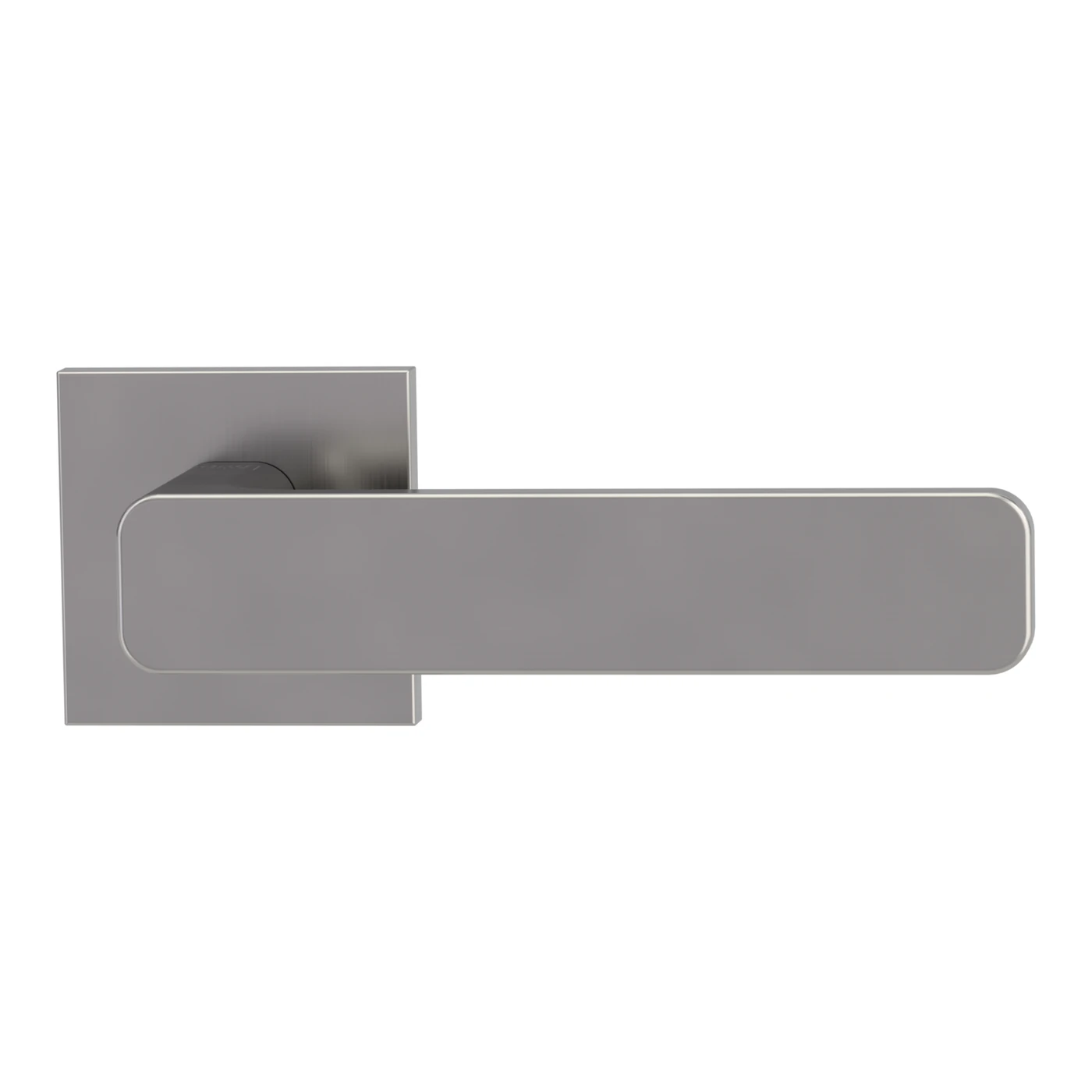 Griffwerk VAYA 265 MINIMAL MODERN fast2fix - Rosettenform: Eckig, Verriegelung: OS, Oberfläche: Samtgrau