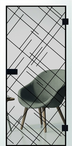 Erkelenz Glasschiebetür Cubus 10 Black Line
