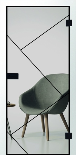 Erkelenz Glasschiebetür Cubus 11 Black Line
