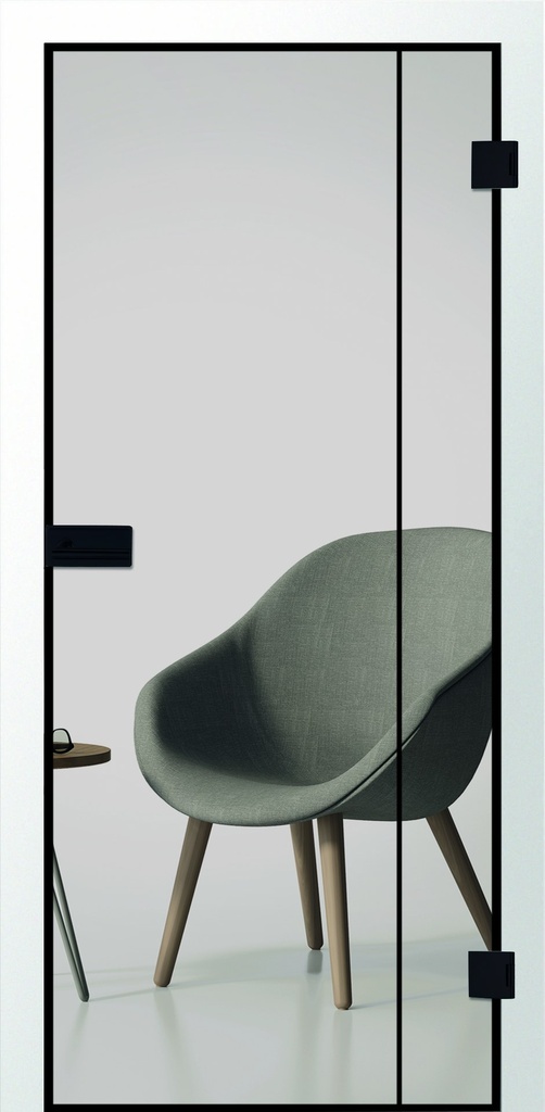 Erkelenz Glasschiebetür Cubus 17 Black Line