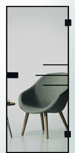 Erkelenz Glasschiebetür Cubus 20 Black Line