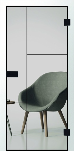 Erkelenz Glasschiebetür Cubus 24 Black Line
