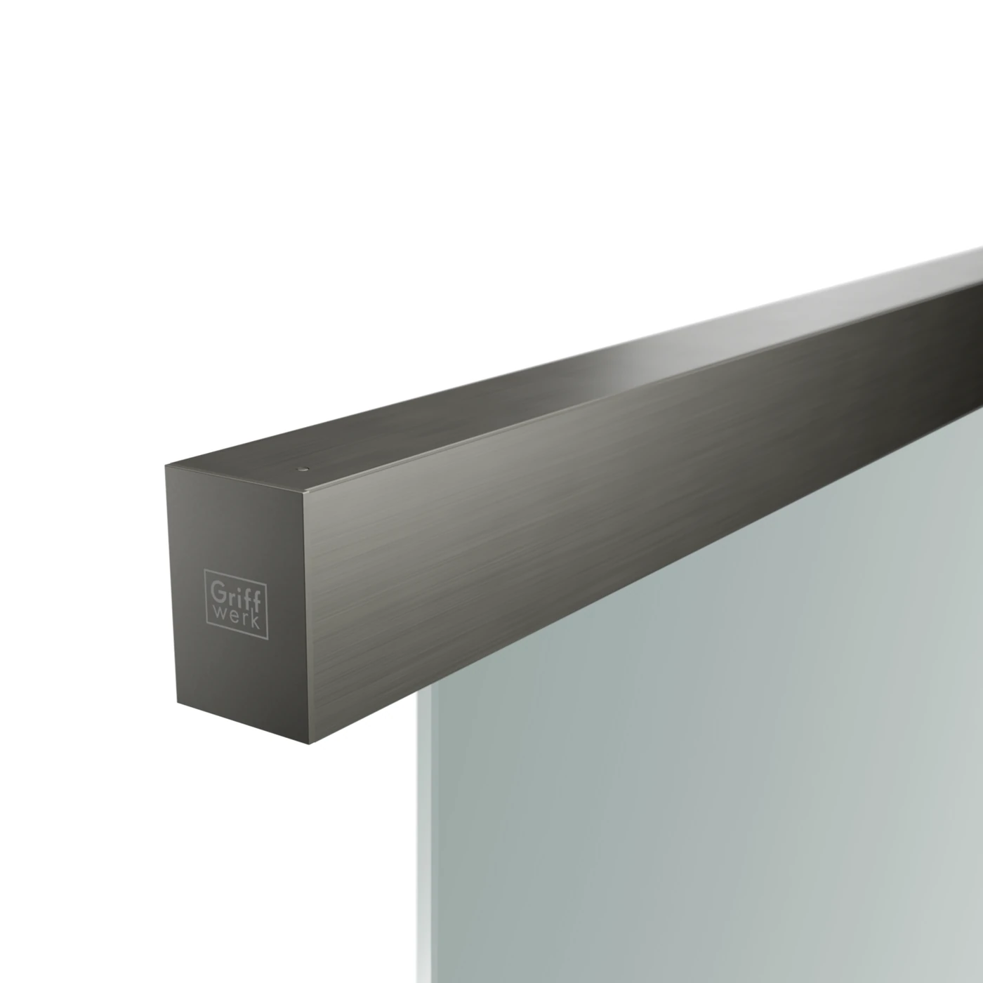 Griffwerk Schiebetürsystem PLANEO X120 - Oberfläche: Kaschmirgrau, Länge (mm): 2200, Montageart: Deckenmontage, Einzugsdämpfung: mit Einzugsdämpfung
