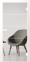 Erkelenz Glastür Cubus 1 White Line (Extra Weiß, 709 x 1972 mm, Links)