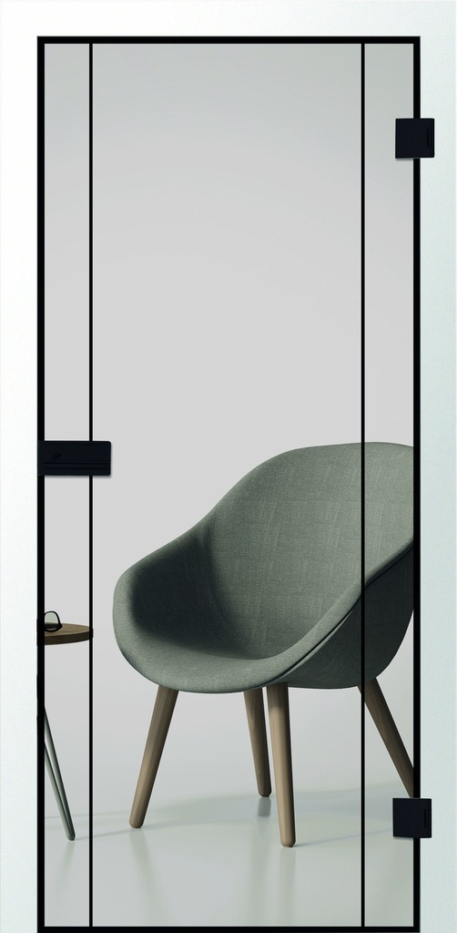Erkelenz Glastür Cubus 32 Black Line
