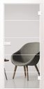 Erkelenz Glasschiebetür Cubus 1 White Line (810 x 2183 mm, Softweiß)