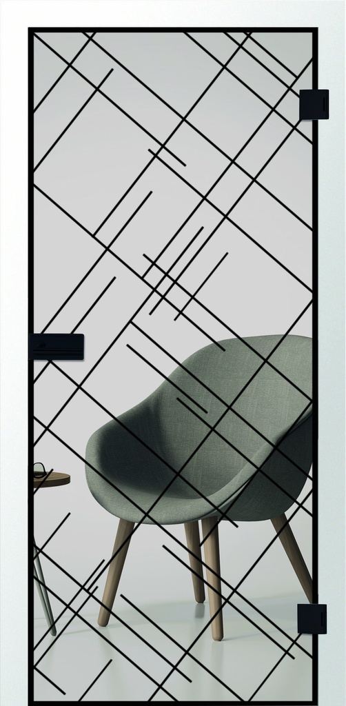 Erkelenz Glasschiebetür Cubus 10 Black Line
