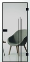 Erkelenz Glasschiebetür Cubus 13 Black Line (Extra Weiß, 935 x 2183 mm)