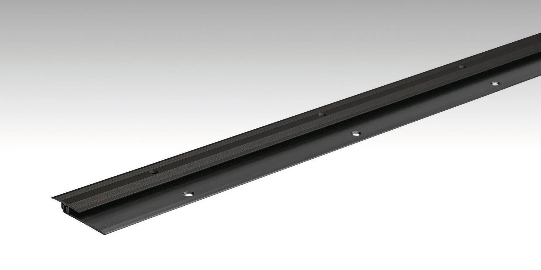 [800018-2700-02510] Meister Übergangsprofil Typ 102 (2,5 bis 7 mm) (Schwarz eloxiert, 2700 mm)