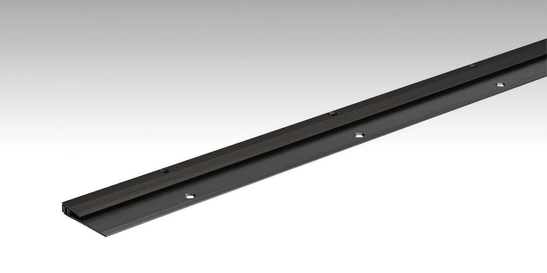 [800017-1000-02510] Meister Abschlussprofil Typ 101 (2,5 bis 7 mm) (Schwarz eloxiert, 1000 mm)