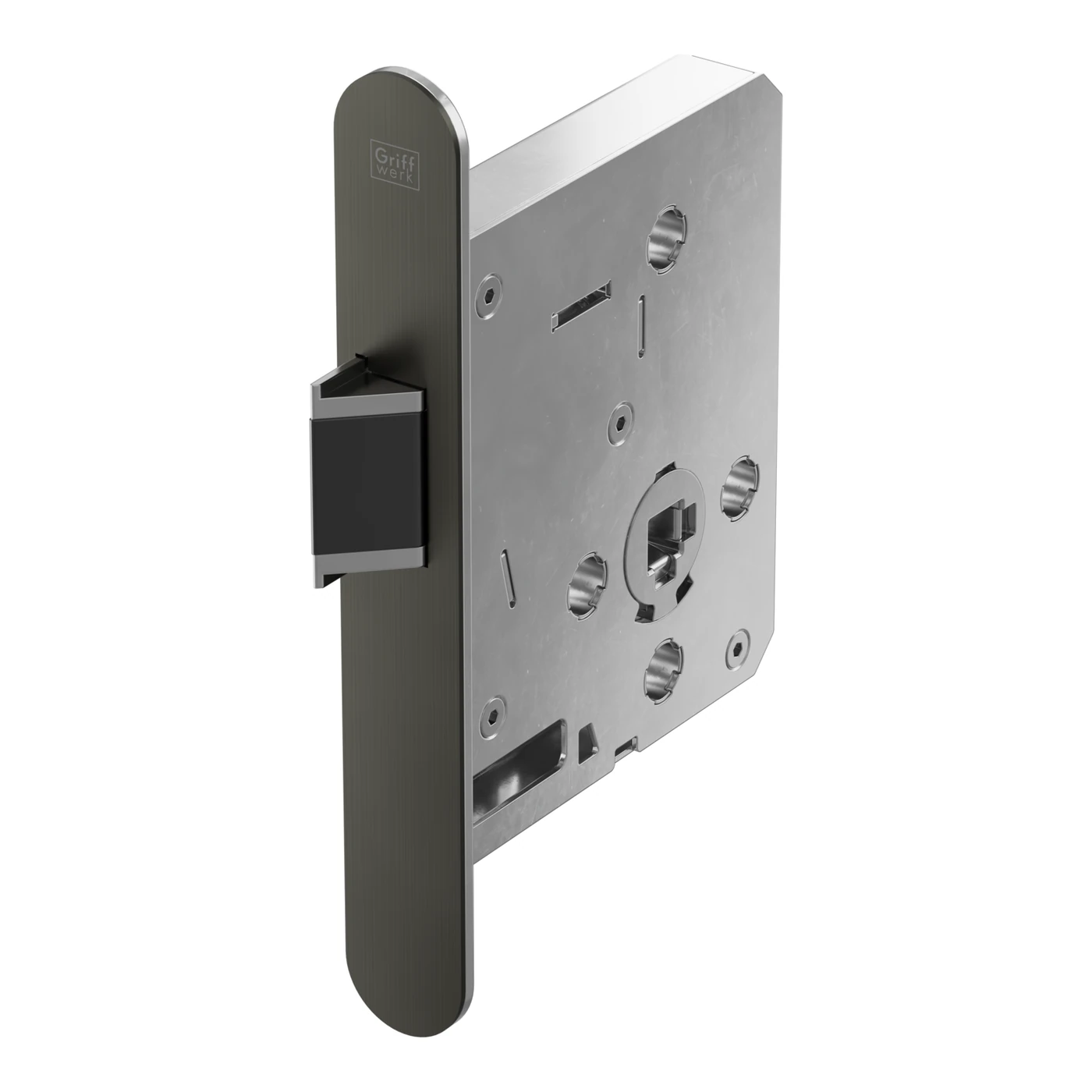 Griffwerk UVERO 301 Design-Schloss S - Oberfläche: Kaschmirgrau, DIN: Links, Fallentyp: Flüsterfalle
