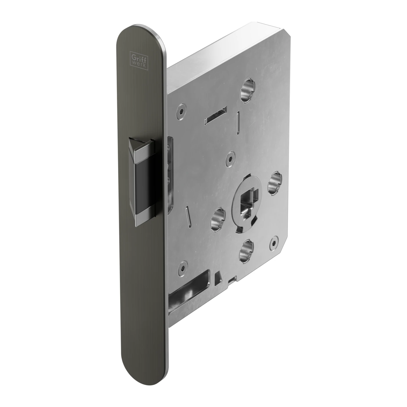Griffwerk UVERO 301 Design-Schloss S - Oberfläche: Kaschmirgrau, DIN: Rechts, Fallentyp: Flüsterfalle