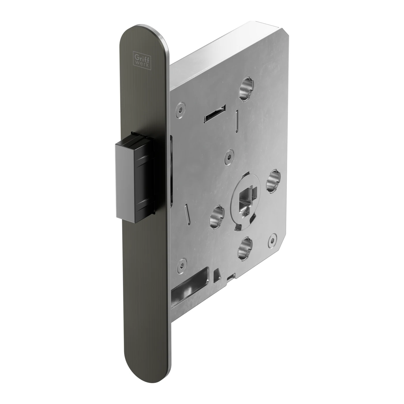 Griffwerk UVERO 301 Design-Schloss S - Oberfläche: Kaschmirgrau, DIN: Beidseitig, Fallentyp: Magnetfalle