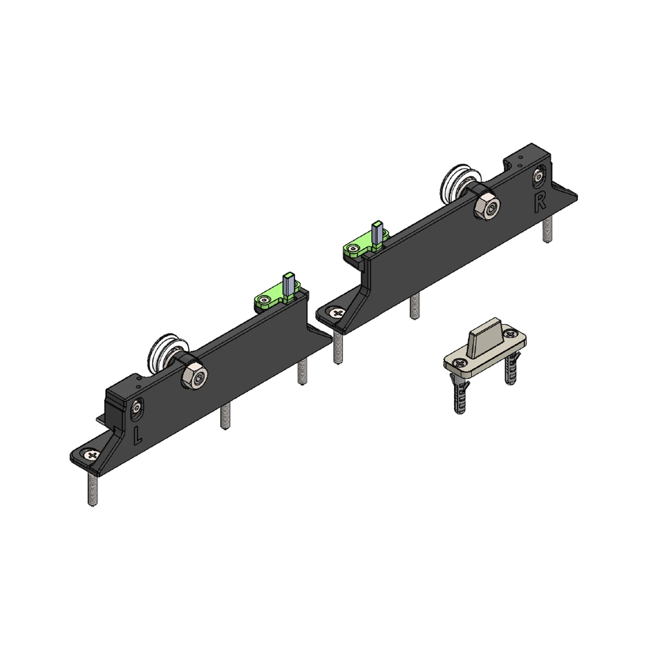 Griffwerk Laufwagen-Set PLANEO X60 Holztür max. 60 kg